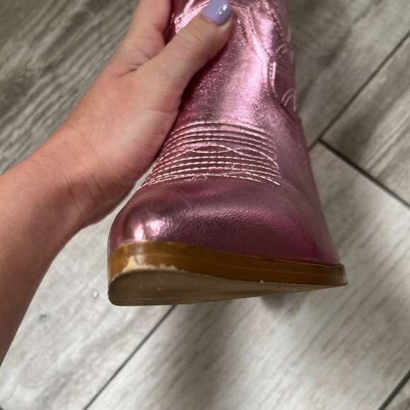 Billini Pink Metallic Western Boots - Picture 5 of 12